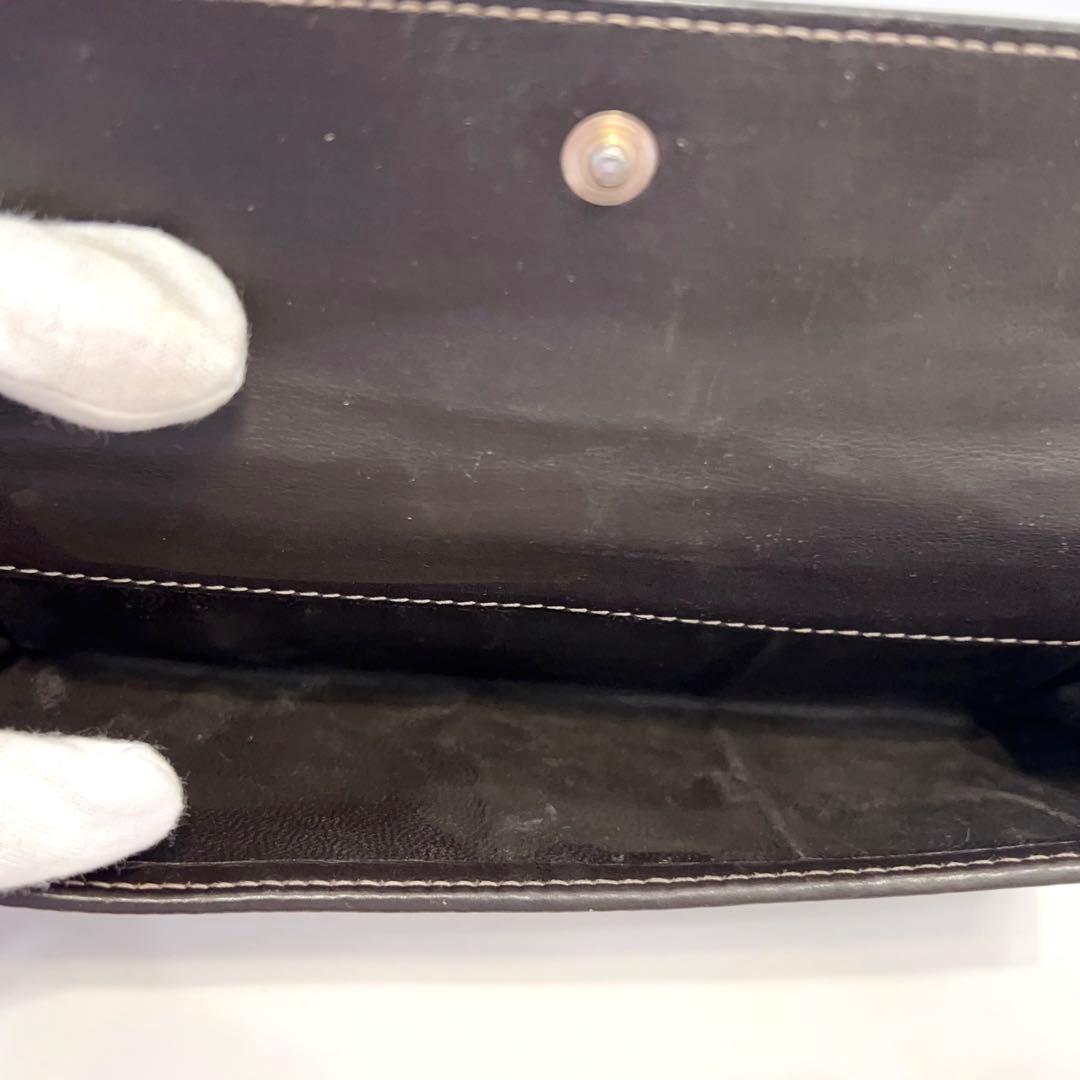 グッチ 長財布 GGキャンバス GG柄 ジャガード ハート ゴールド金具 茶色