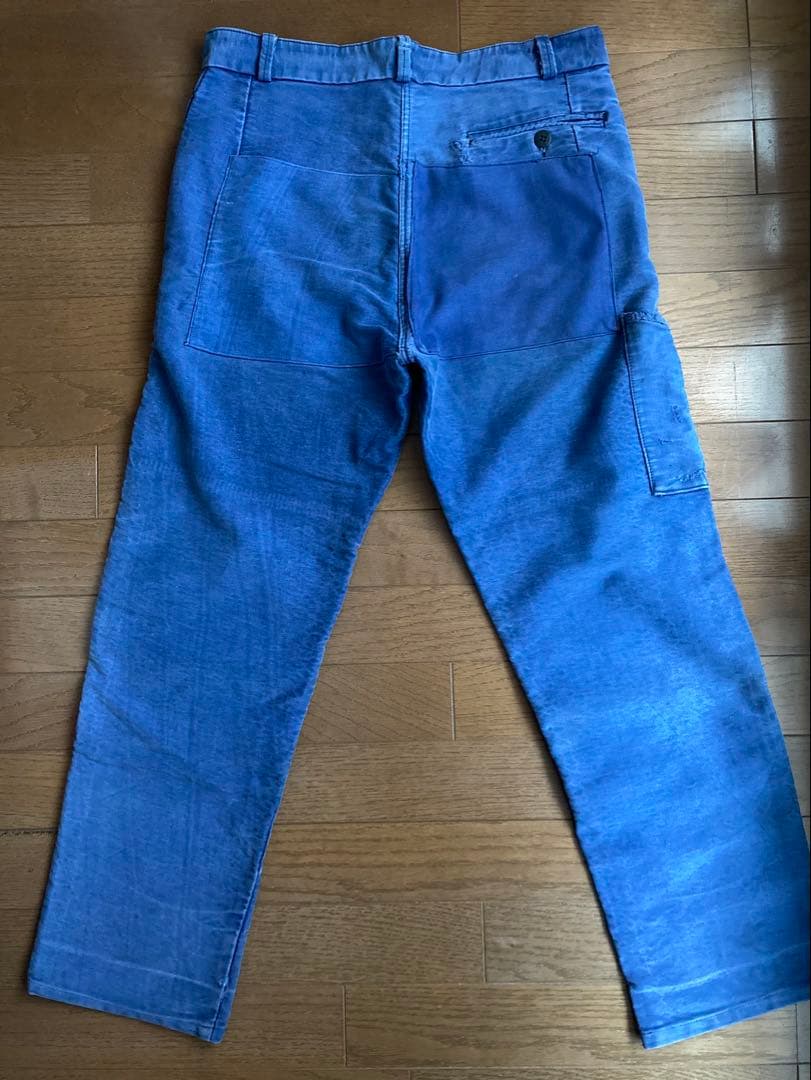 50s ユーロワークパンツ モールスキン パッチワーク