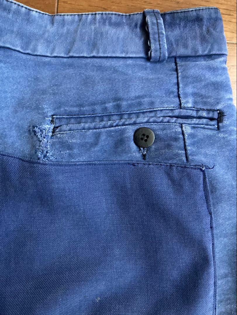 50s ユーロワークパンツ モールスキン パッチワーク