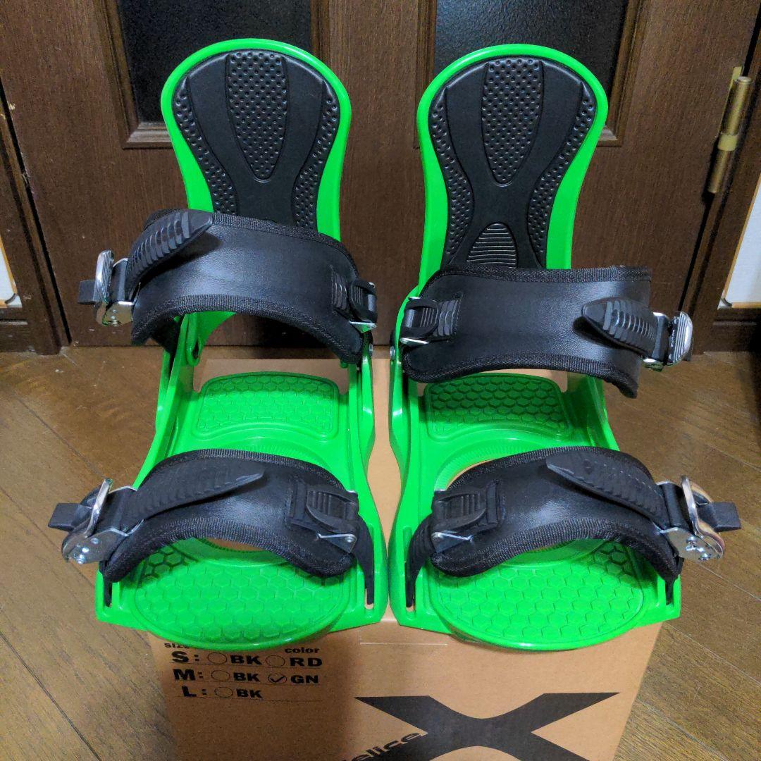 新品FELIX X333 スノーボード ビンディング S ブラック/グリーン