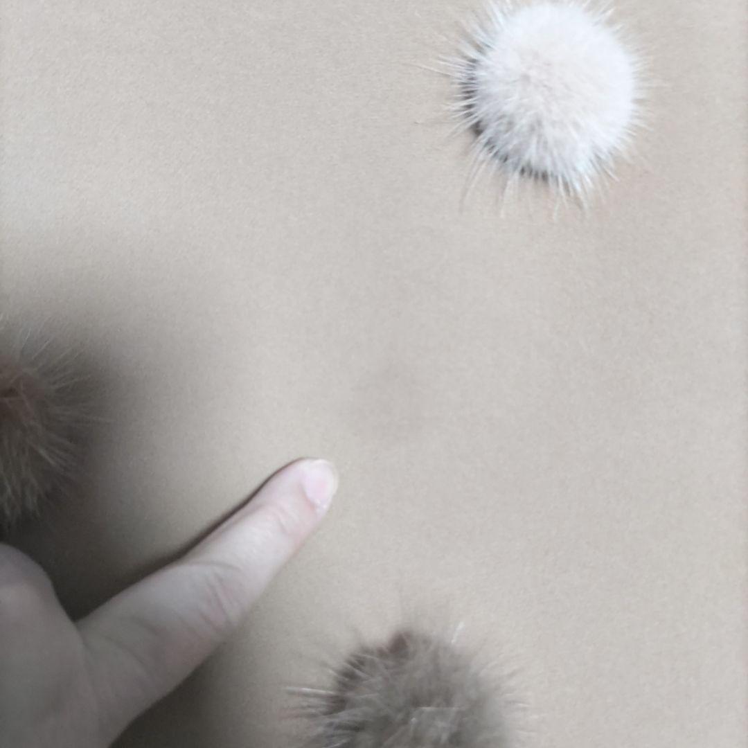 激レア！38グレースコンチネンタルミンクポンポンドレス