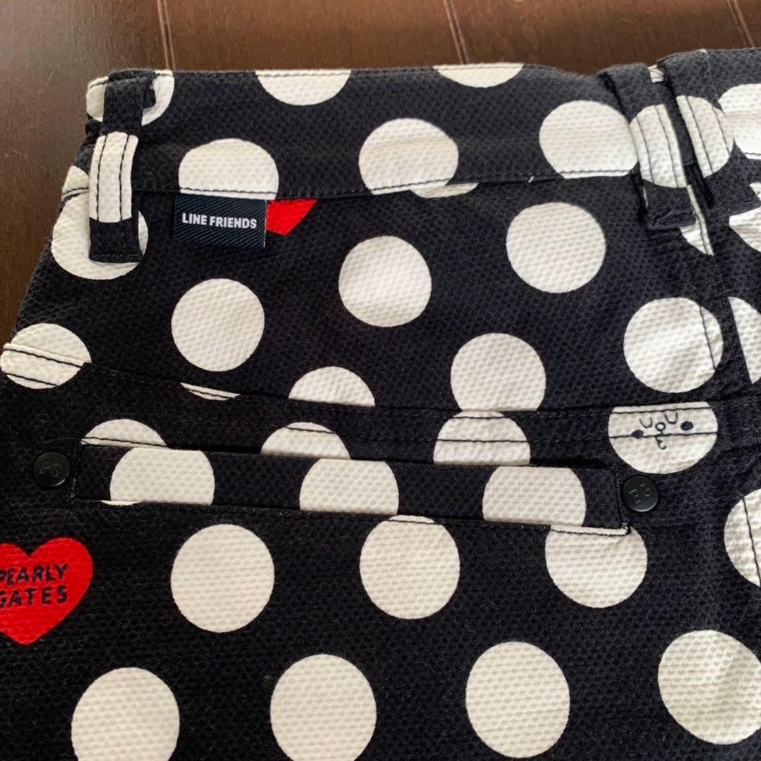 パーリーゲイツメッシュモックネックとラインコラボスカートセットアップサイズ1