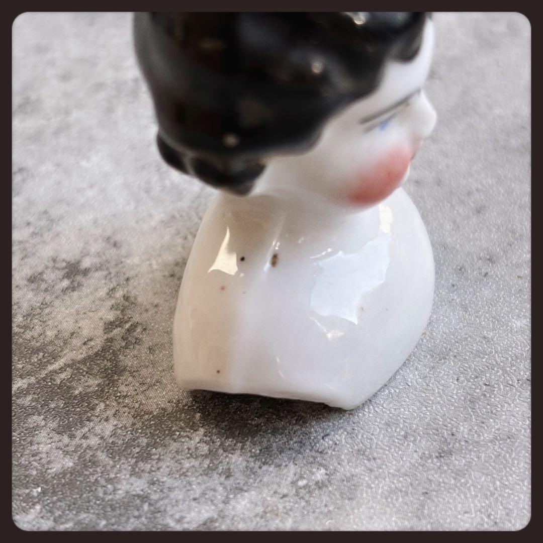 アンティーク チャイナヘッドドール　 ヘッドパーツ２個セット ビスクドール