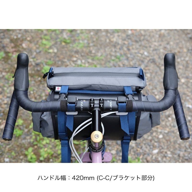【美品】FAIRWEATHER ハンドルバーバッグ　ネイビー
