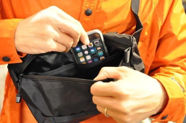 【美品】FAIRWEATHER ハンドルバーバッグ　ネイビー