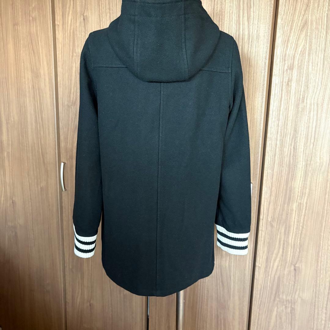 希少　クレージュ21 スタジャン ウール100% フードジャケット　ロングコート