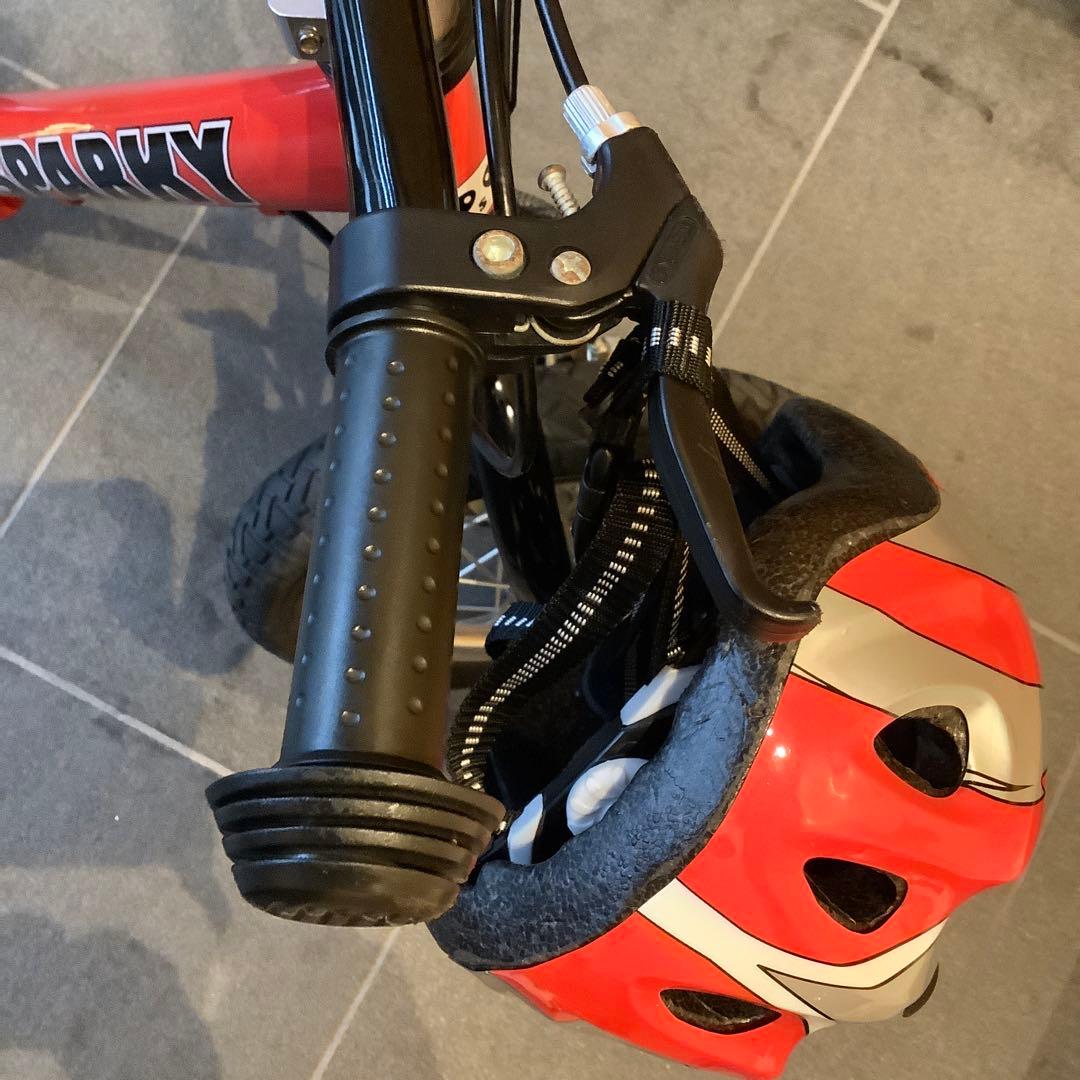 美品】スパーキー キックバイク レッド SPARKY ヘルメット 腕膝当て