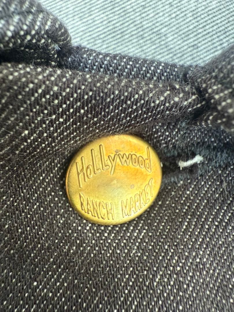 【ハリウッドランチマーケット】デニムジャケット　ブラック　Mサイズ