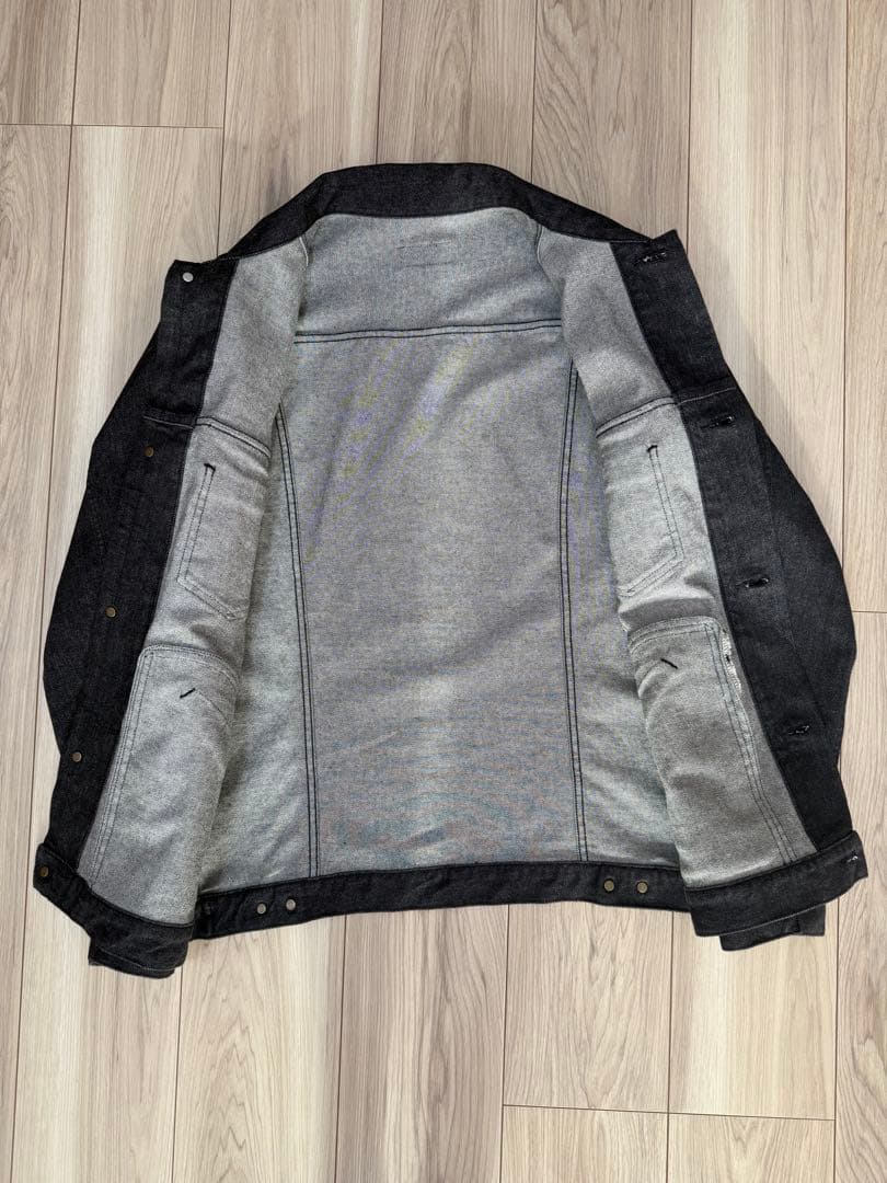 【ハリウッドランチマーケット】デニムジャケット　ブラック　Mサイズ