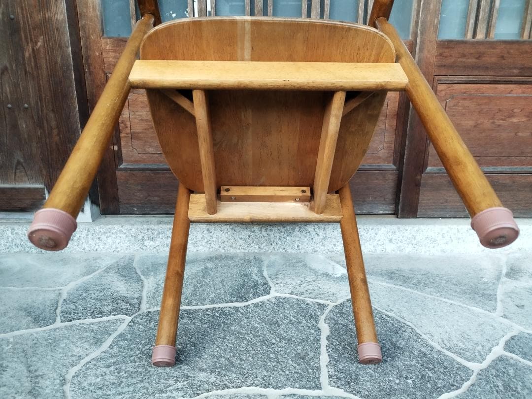 無垢　木製　ダイニングチェア　レトロカントリー　②