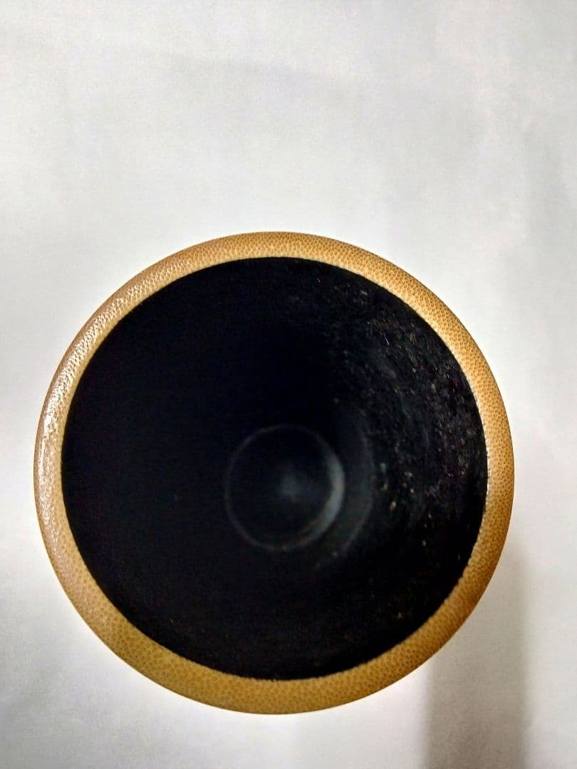 駿河竹千筋細工 花入れ 竹花器 伝統工芸 「木の葉」然林房