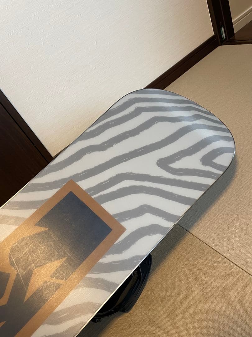 『ぽんこつ』K4 ゼブラ柄 スノーボード ビンディング　FLUX