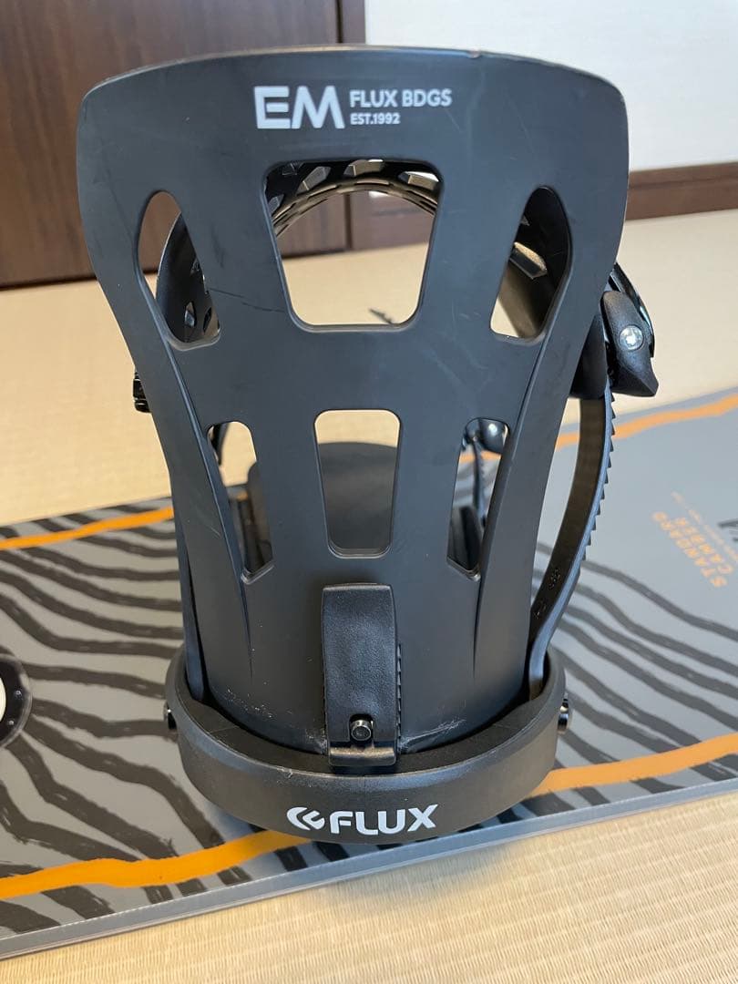 『ぽんこつ』K4 ゼブラ柄 スノーボード ビンディング　FLUX