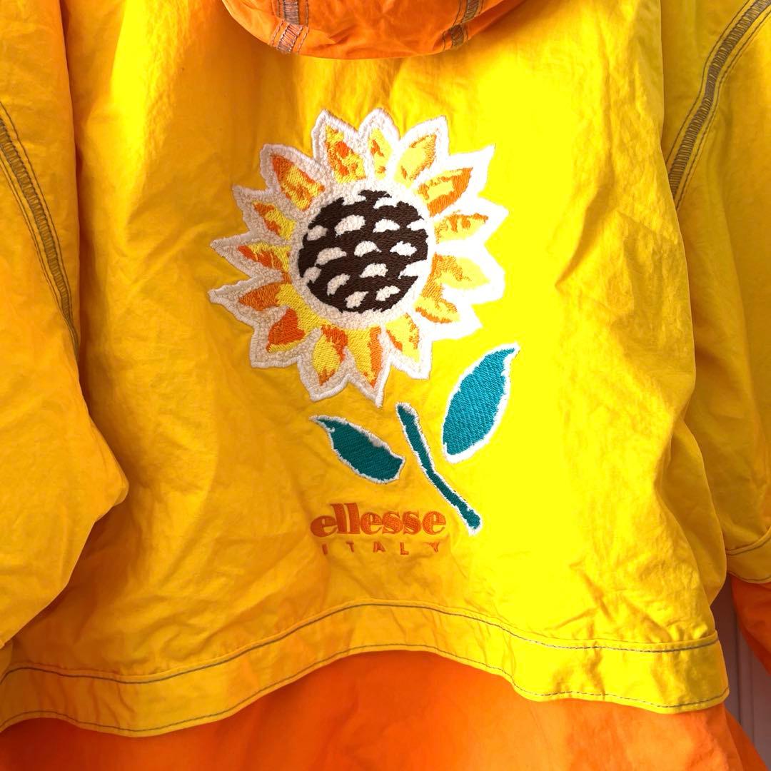 平成レトロ！ビビットカラーが可愛い ellesse エレッセ スキーウェア L