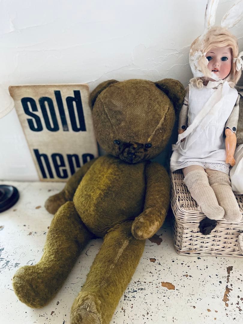 ₊˚⊹赤ちゃんみたいなアンティークベア　ヴィンテージ ベア‧₊˚