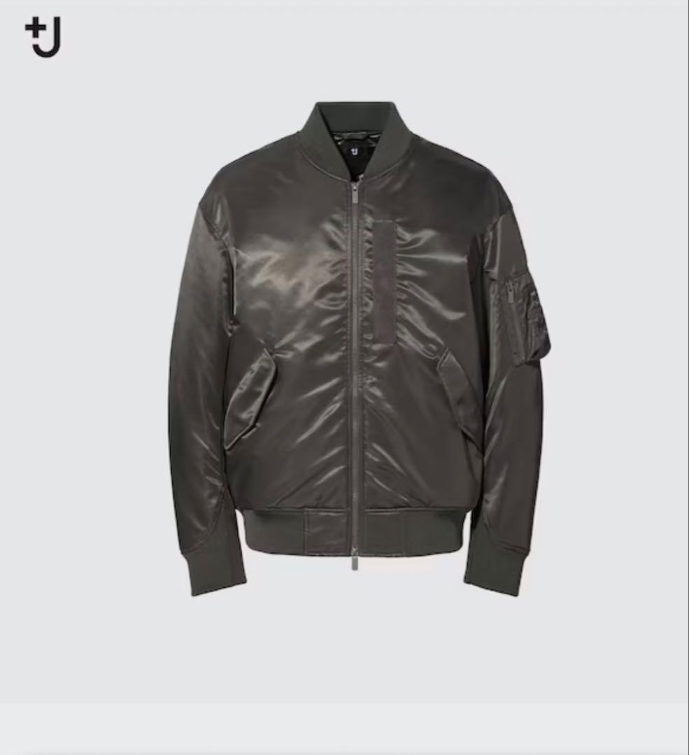 ハイブリッドダウンオーバーサイズMA-1ブルゾン ユニクロ+J