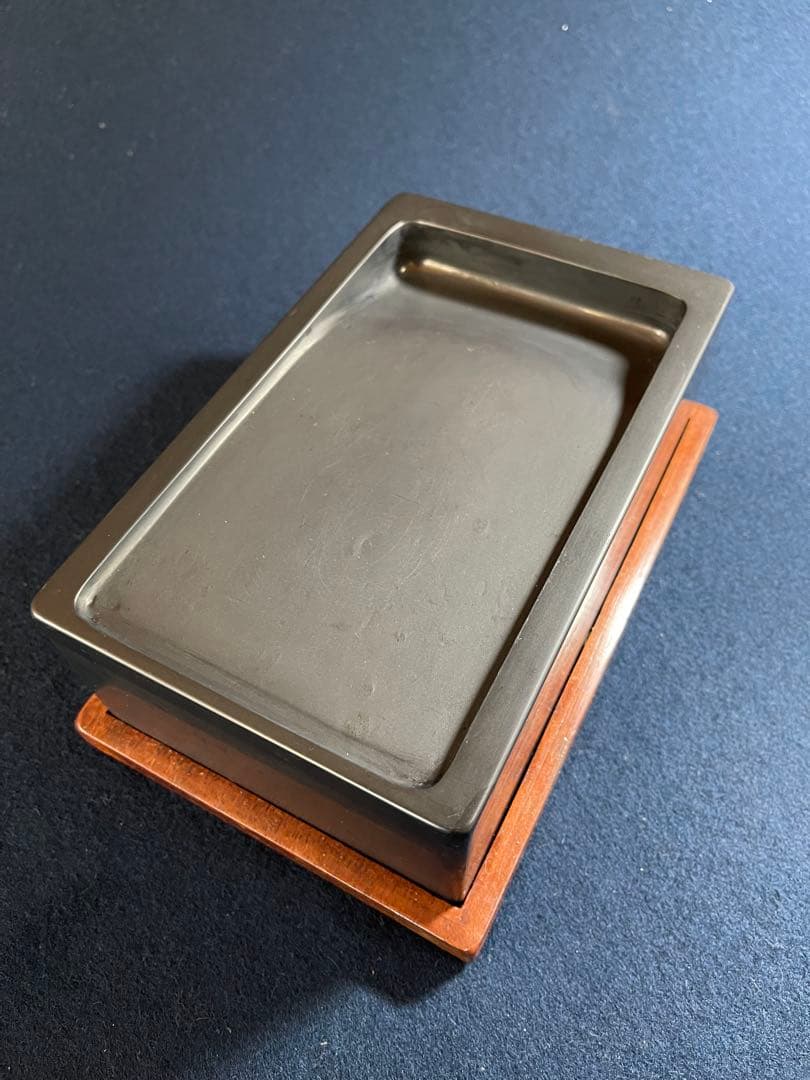 墨研】ハムイチ様専用 龍渓硯◇希石作 「太史硯」特別誂え