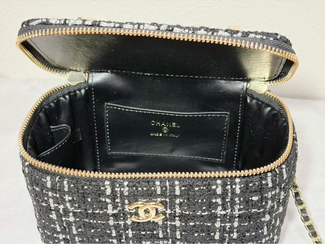 CHANEL シャネル ノベルティ チェーン ショルダーバッグ ツイード