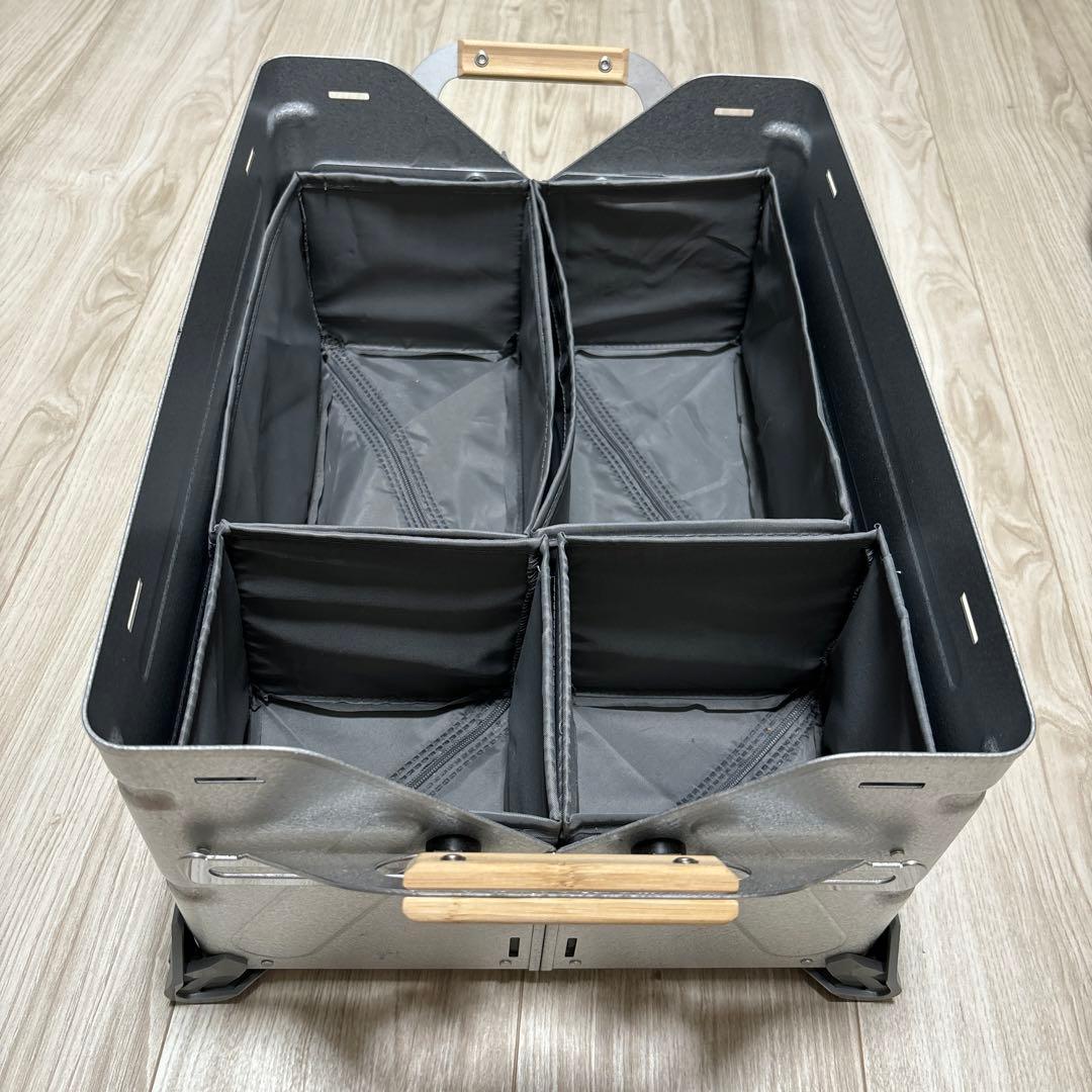 スノーピーク シェルコン25 シェルフコンテナ25 IKEA仕切り付き - メルカリ