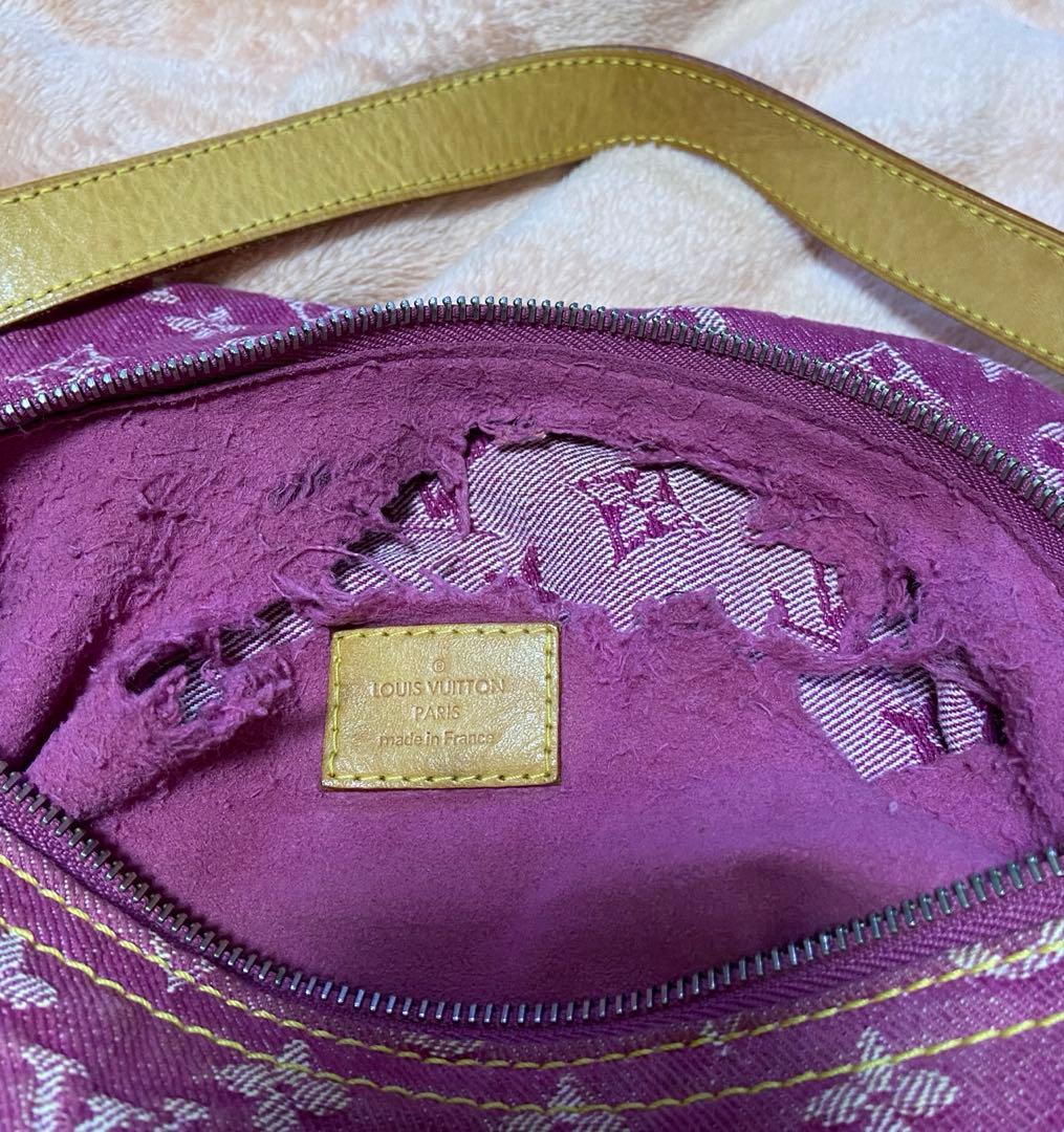 Louis Vuitton モノグラム デニム バギーGM ピンク