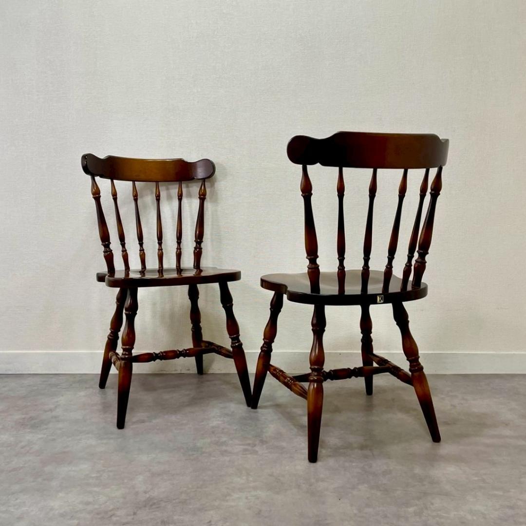 飛騨産業 キツツキマーク ウィンザーチェア 無垢材 国産家具 ヴィンテージ B