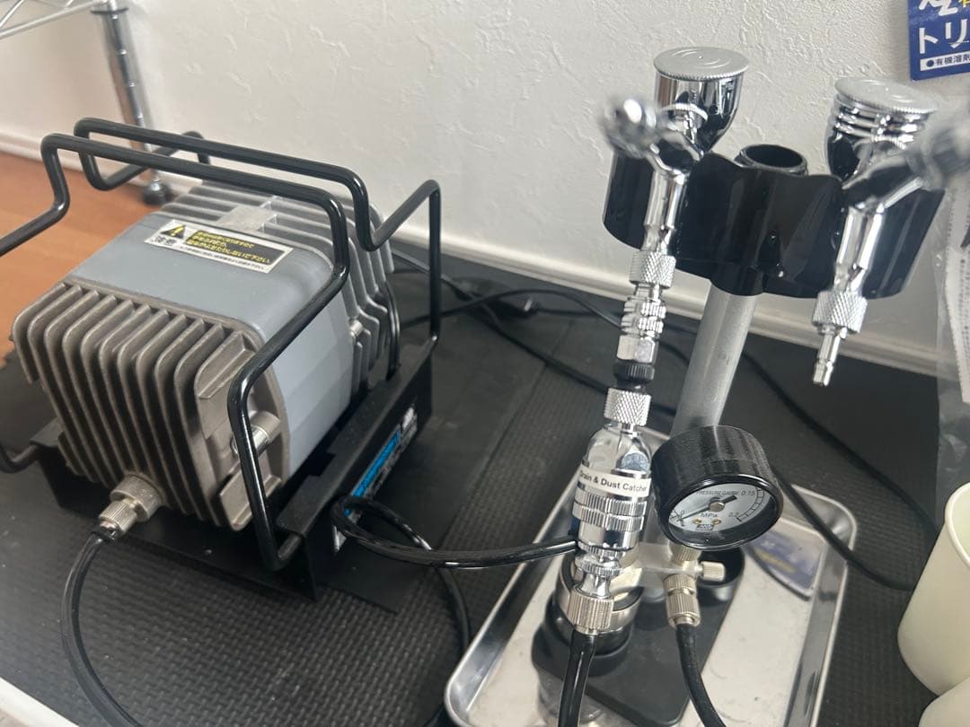 Mr.リニアコンプレッサーl7 プラチナセット　他塗料等