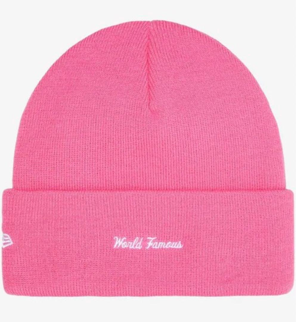 25aw Supreme New Era Box Logo Beanie ピンク