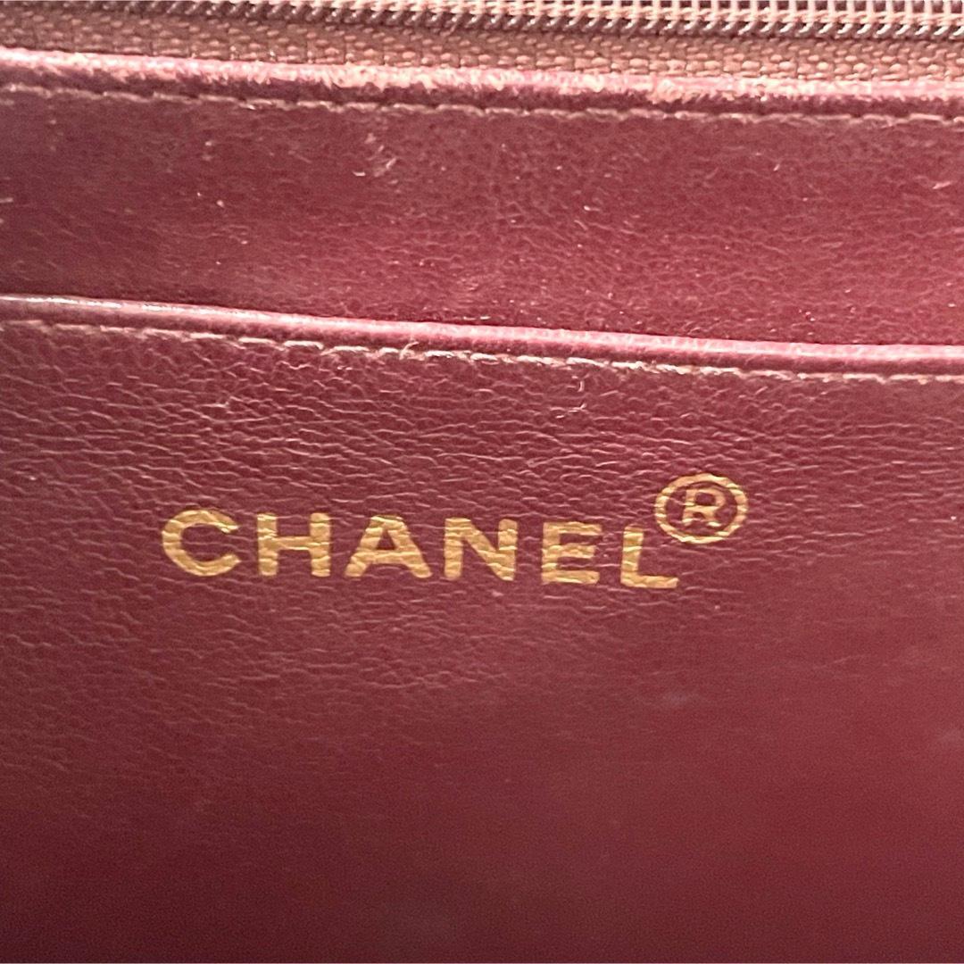 フォーキーシャネル　デカマトラッセ34 ラムスキン　ダブルチェーン