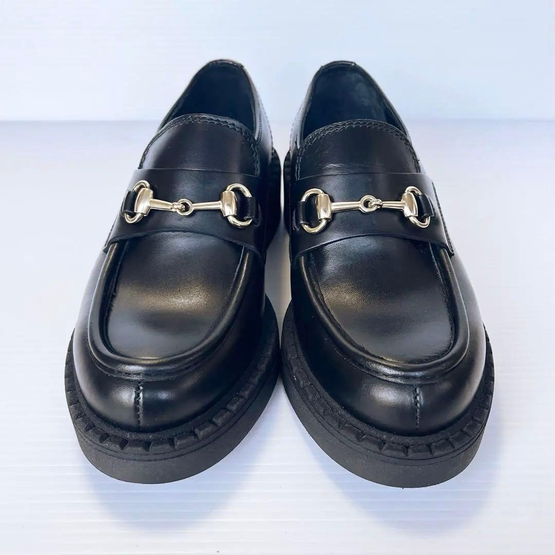 極美品✨ ペリーコサニー ビットローファー 黒 レザー 24cm イタリア製