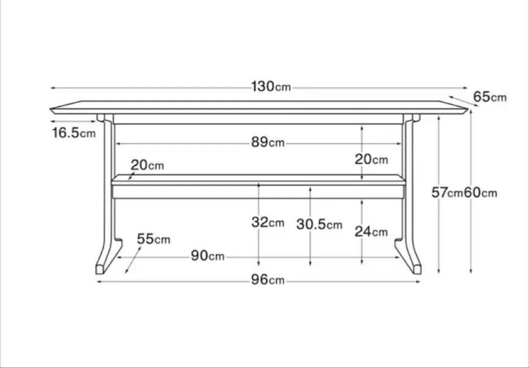 ■送料込■無印 MUJI リビングでもダイニングでもつかえる テーブル2 食卓机