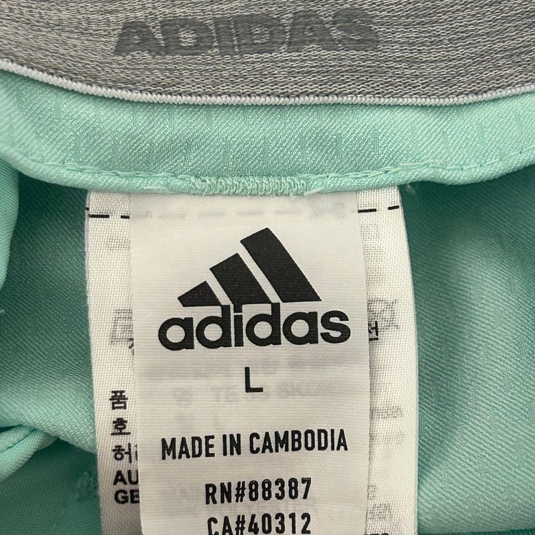 adidas 上下セット　ゴルフ　スカート ノースリーブ　ブルー系