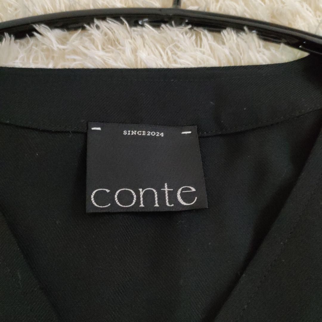 コンテ　辺見えみり　Vネック オールインワン　ブラック