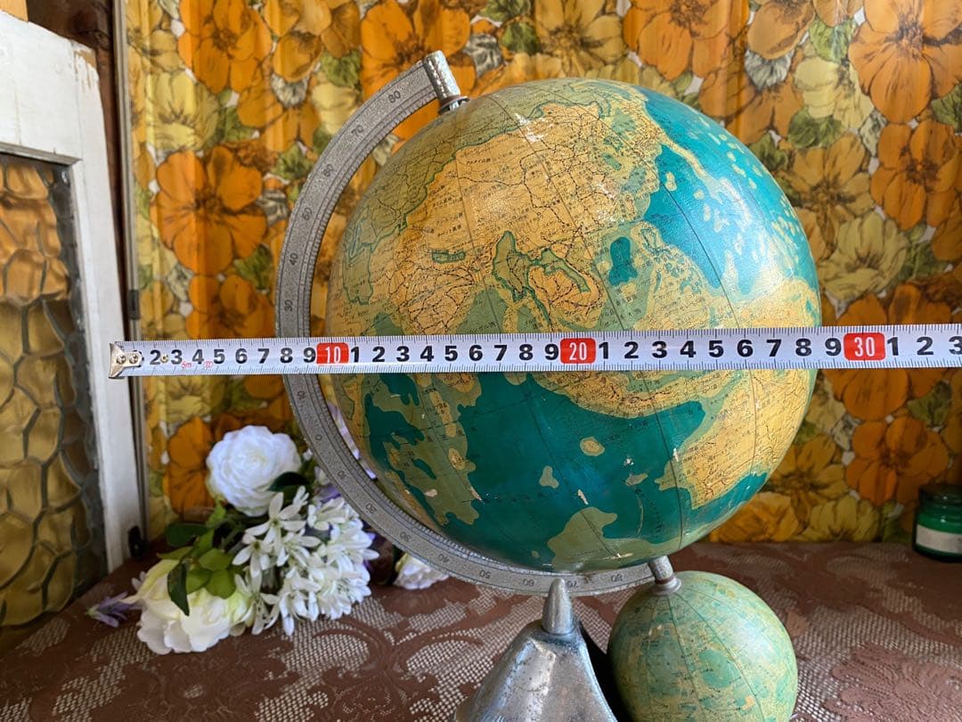 地球儀 月球儀 10号 インテリア アンティーク 昭和レトロ 当時物