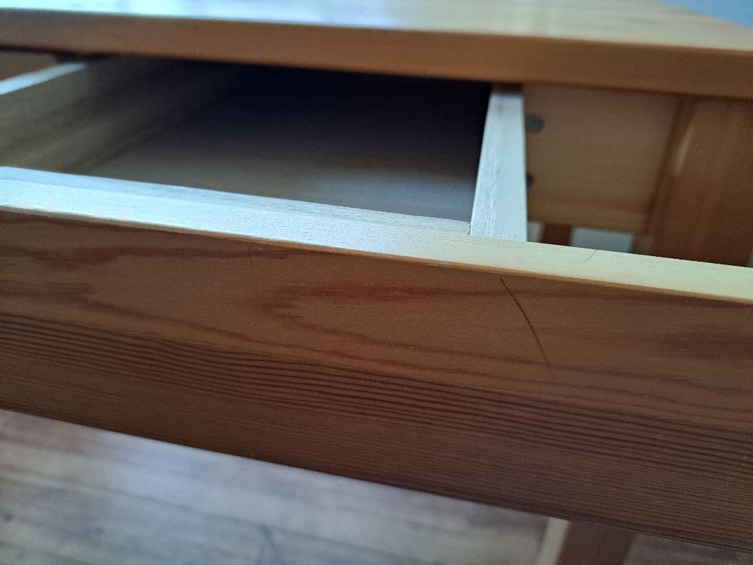 無印良品　学習机　パイン材　廃盤品