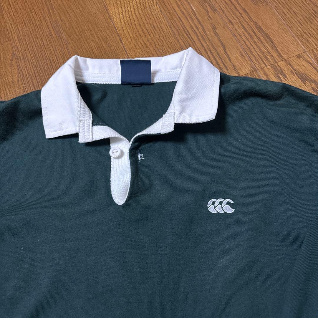 canterbury ラガーシャツ M ダークグリーン