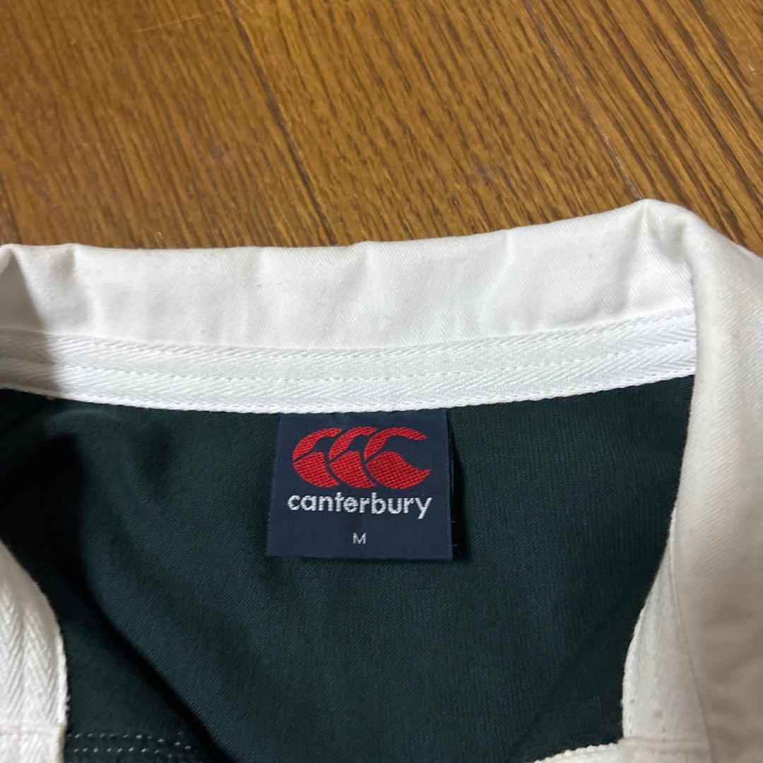 canterbury ラガーシャツ M ダークグリーン