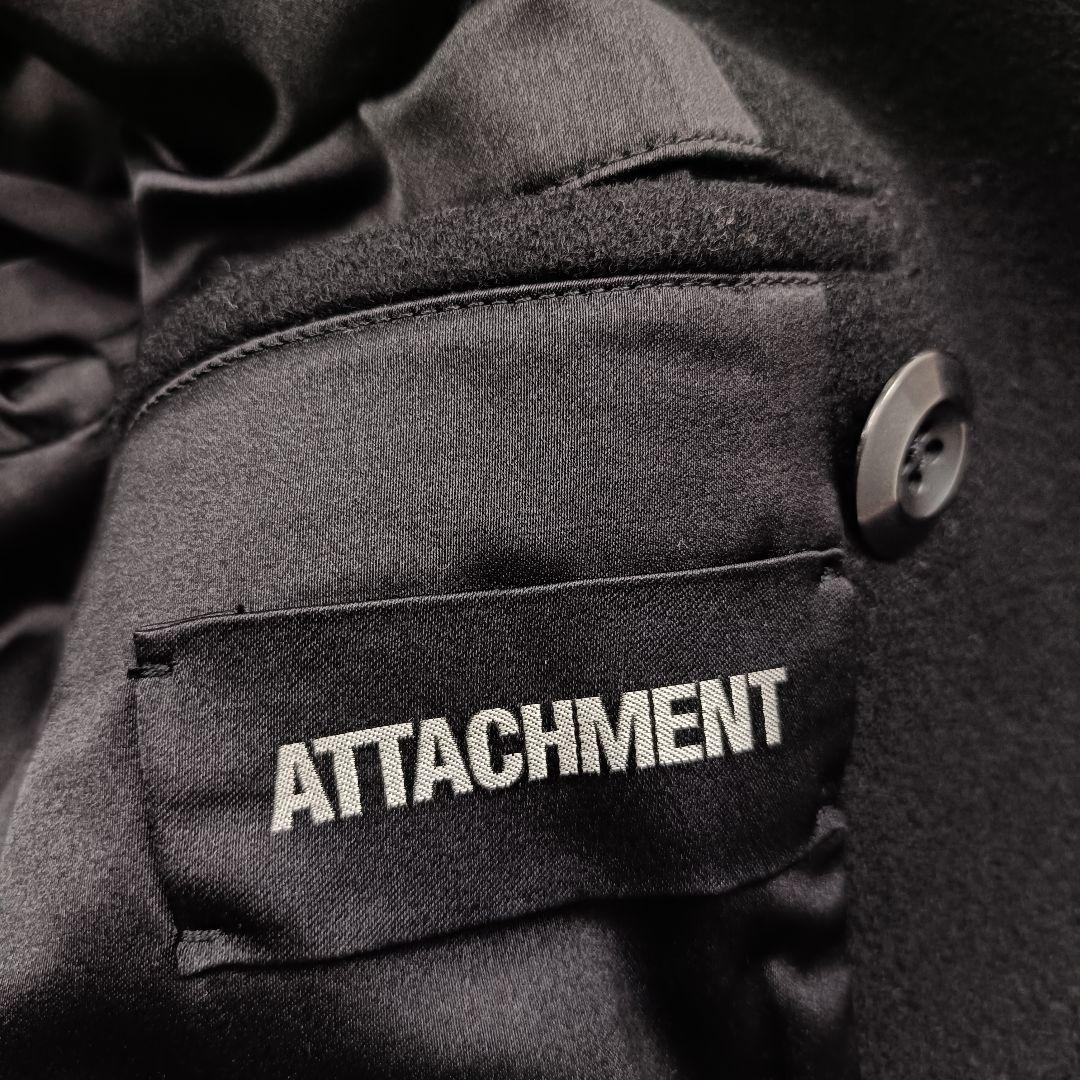 美品★ ATTACHMENT アタッチメント ピーコート Pコート 黒 メンズ