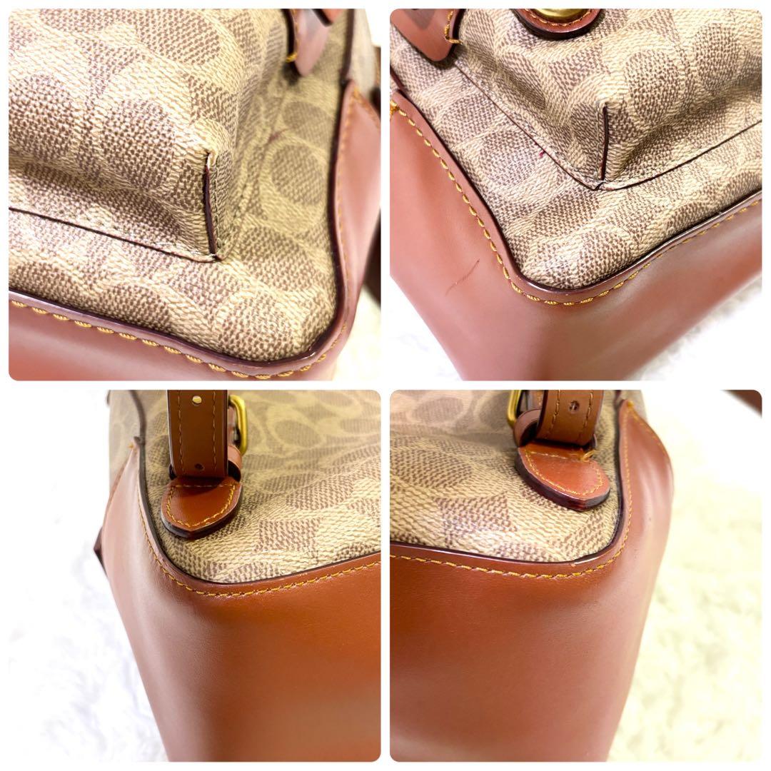 COACH コーチ シグネチャー リュック ターンロック キャンバス