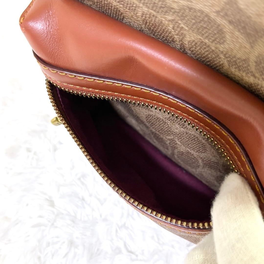 COACH コーチ シグネチャー リュック ターンロック キャンバス