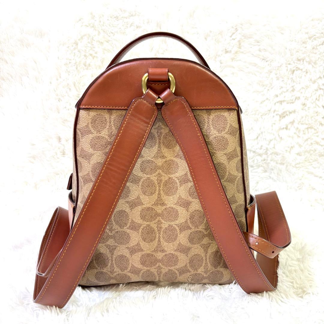 COACH コーチ シグネチャー リュック ターンロック キャンバス