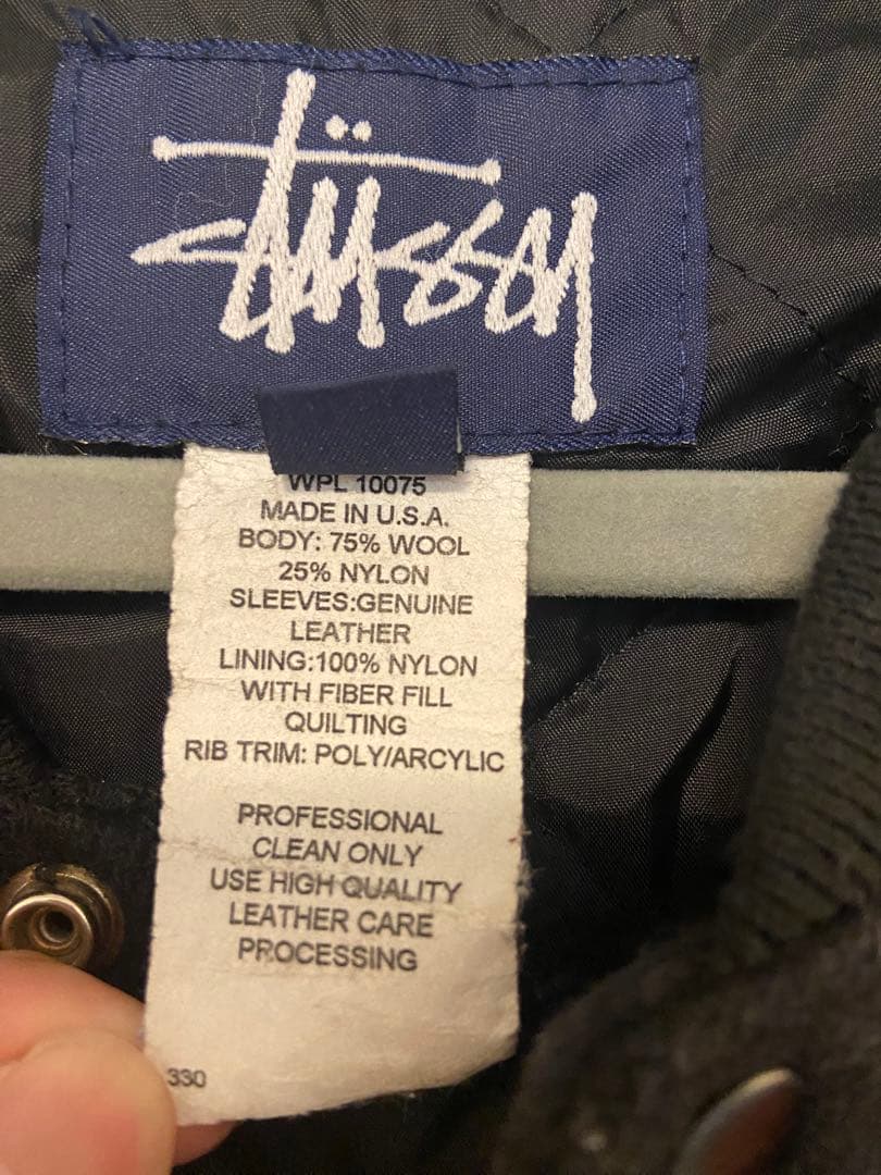 stussy オールド　ステューシー　ヴィンテージ　スタジャン 90s サイズL