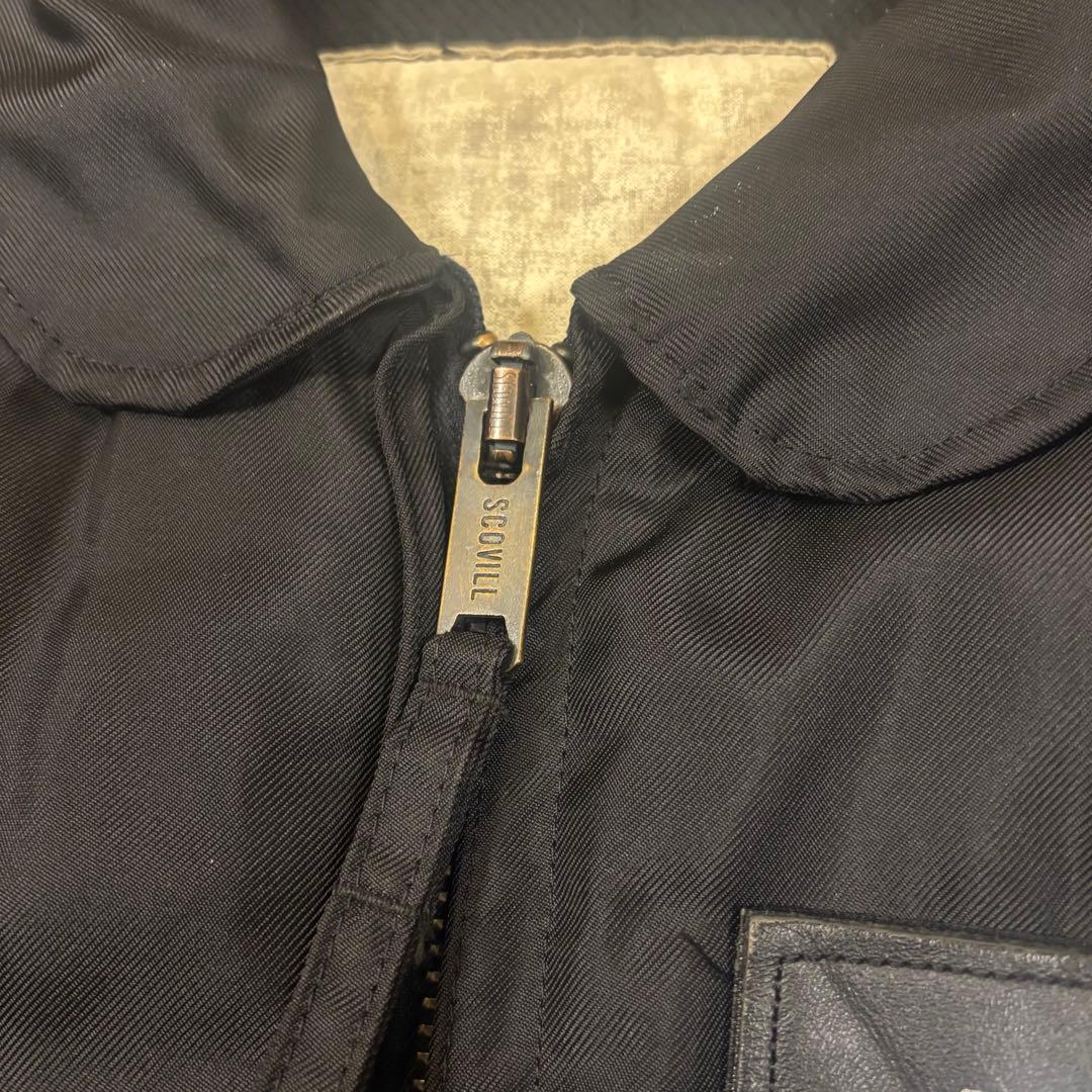 希少カラー 80s USA SCOVILL CWU-45p 短丈 ブラック　黒