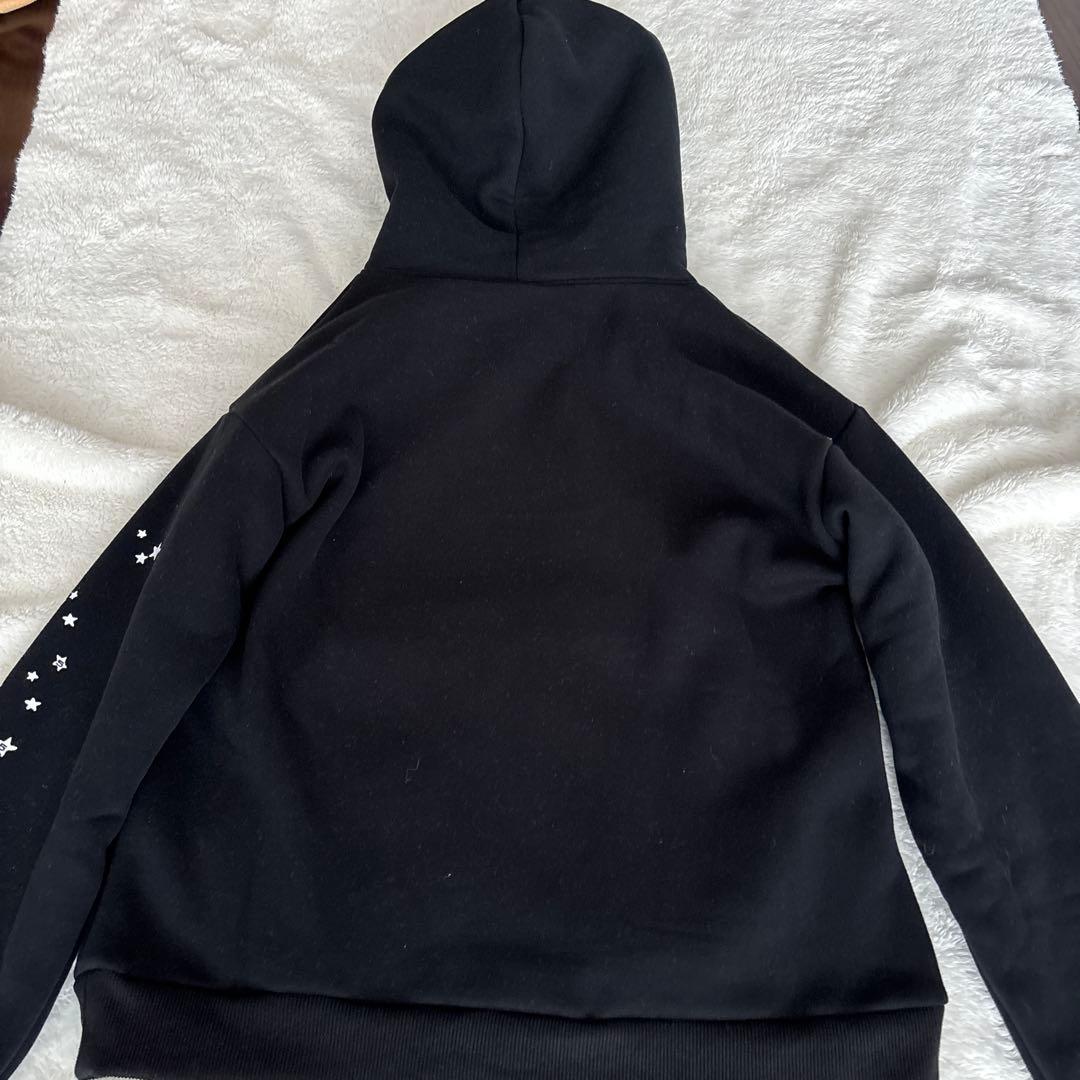 確実正規品 sp5der パーカー ブラック Sサイズ - メルカリ