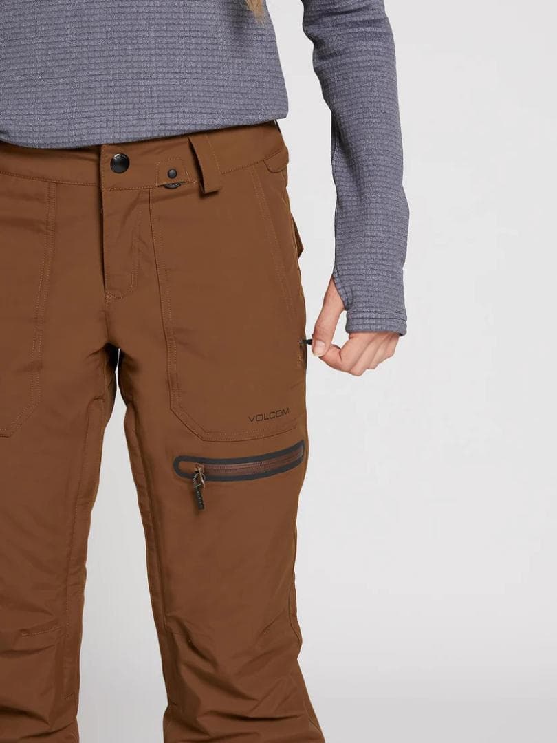 美品 Ｍ VOLCOM ゴアテックス スノー ウェア セット ブラウン