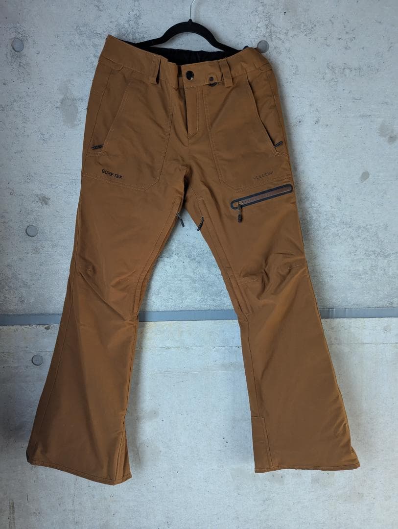 美品 Ｍ VOLCOM ゴアテックス スノー ウェア セット ブラウン