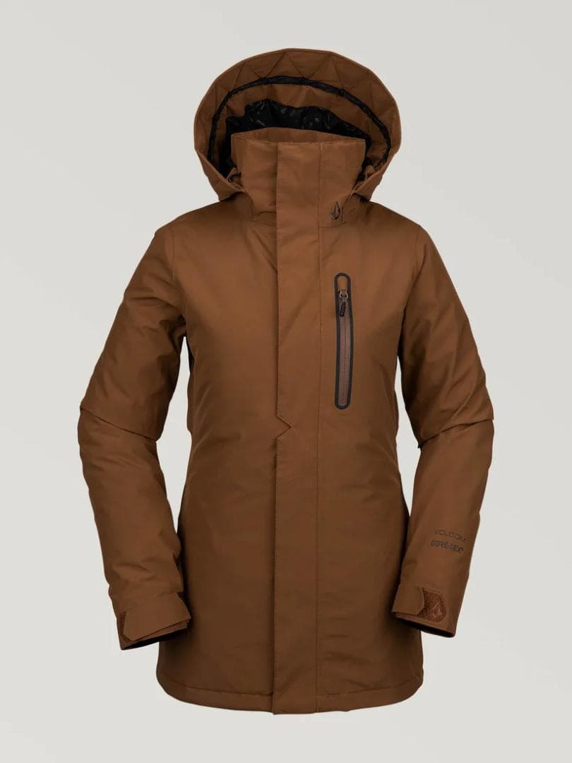 美品 Ｍ VOLCOM ゴアテックス スノー ウェア セット ブラウン