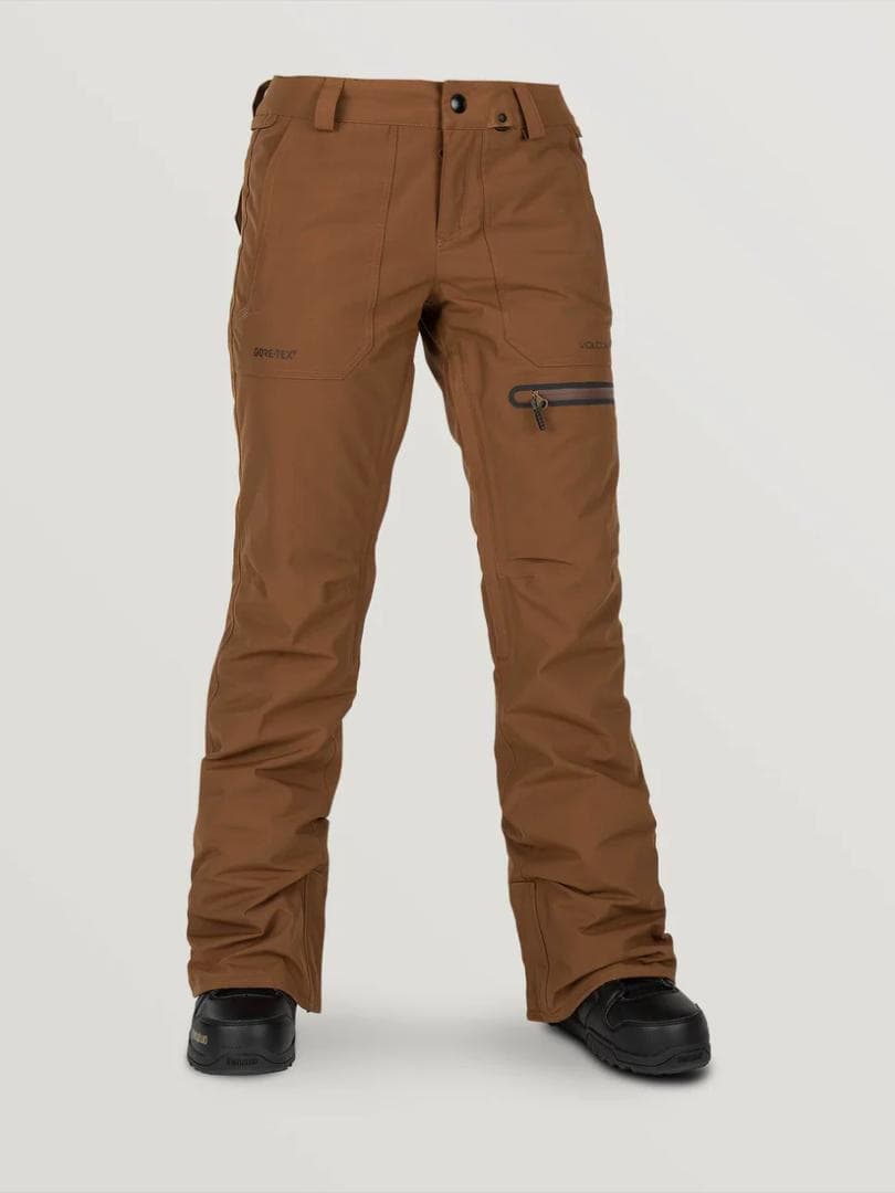 美品 Ｍ VOLCOM ゴアテックス スノー ウェア セット ブラウン