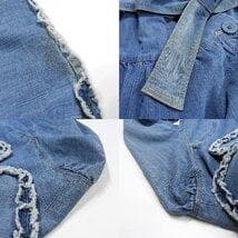 エムズグレイシー トレンチコート デニム フリル ハート ベルト 38 M