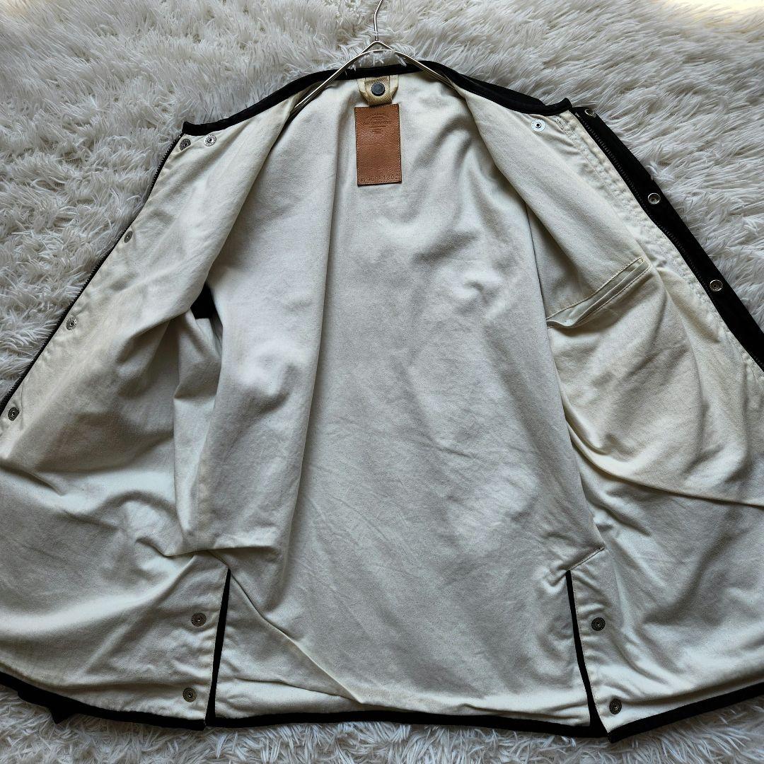 フットザコーチャー ジャケット ノーカラー ダブルジップ サファリ