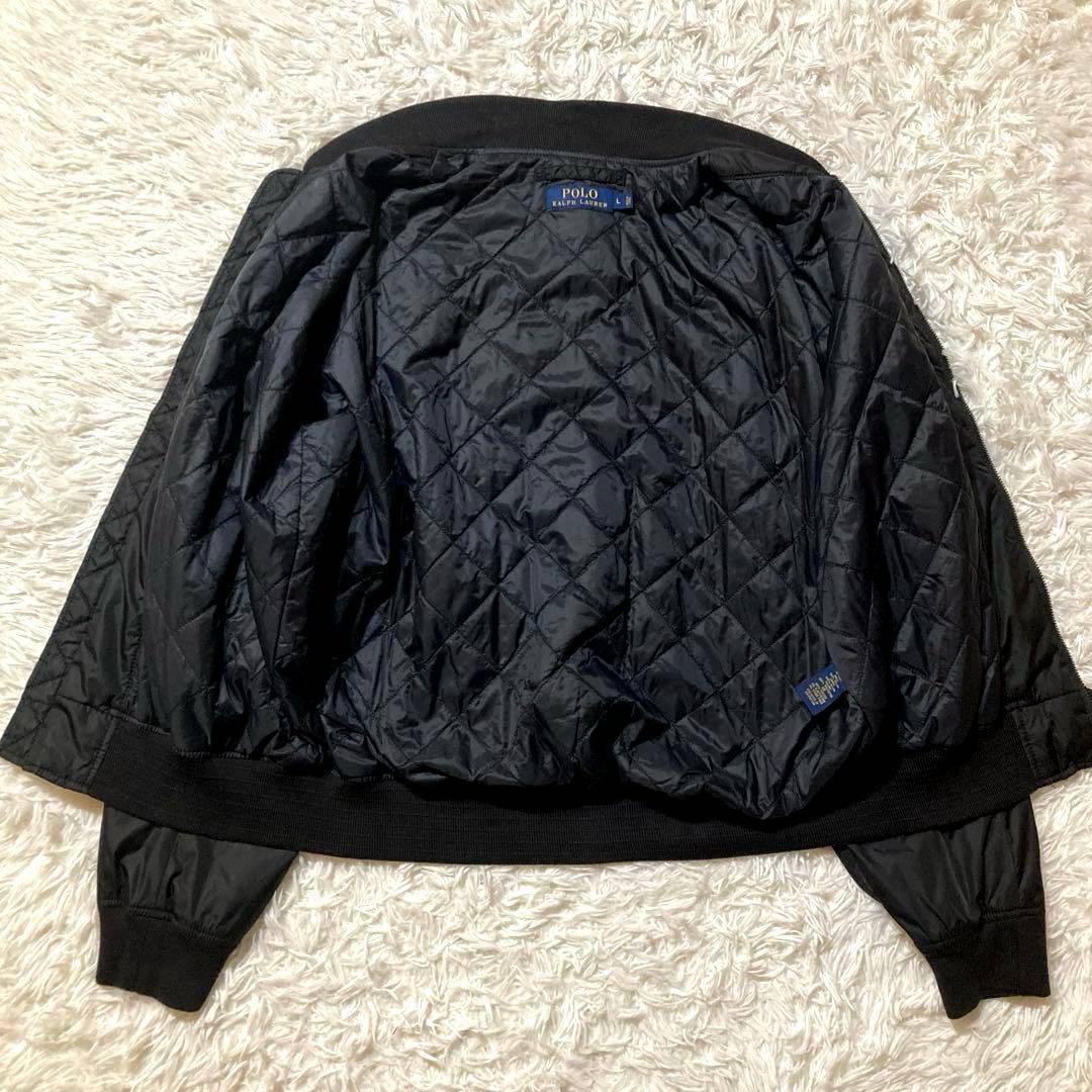 ポロ ラルフローレンMA-1 フライトジャケット　サイズL ブラック